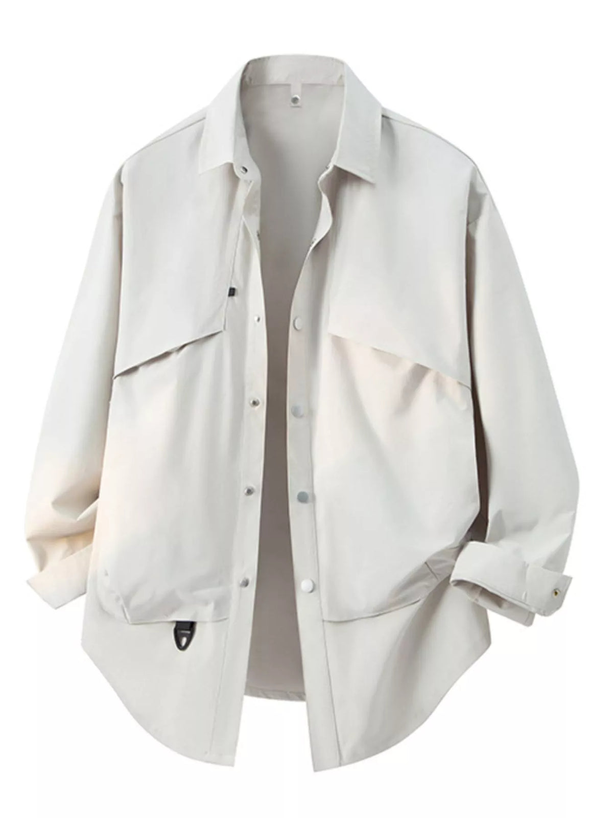 Men's Plus Size Snap Down Long Sleeve Shirt