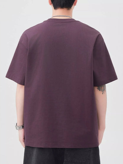 Men's Plus Size Round Neck Relaxed Fit T-Shirt