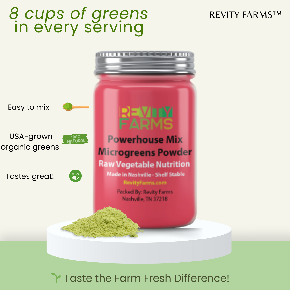 SuperFood - Concentrated Microgreen Powder - Freeze Dried