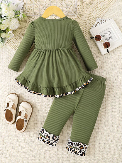 Children's Honey Ruffle Hem Top and Pants Set