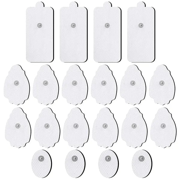 TENS/EMS Unit Replacement Pads NURSAL 20 Pack 3.5mm Snap Electrode Pads For Electrotherapy (Not Fit NURSAL Blue Tens) Reuse More Than 30 Times, Compatible With MEDVICE,Belifu TENS Machine