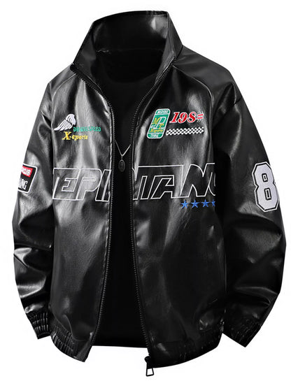 Men's Plus Size Zip Up Long Sleeve Jacket