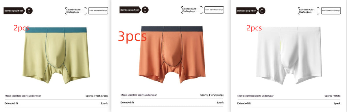 Mens Bamboo Pulp Fiber Extended-length Athletic Underwear