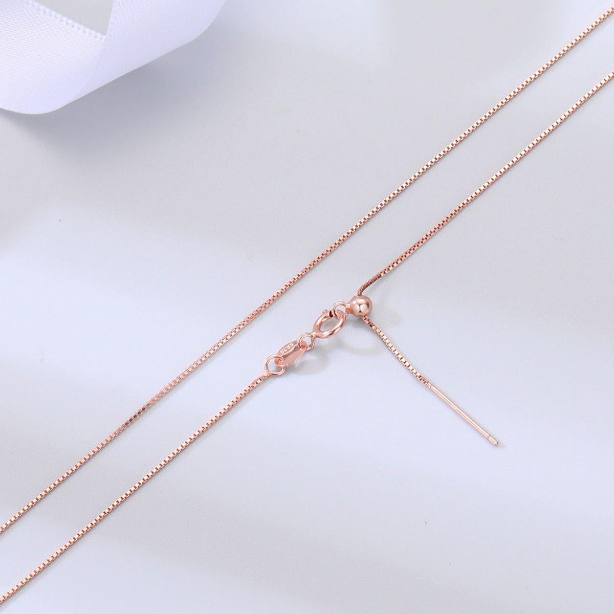 925 Sterling Silver Chain Adjustable Necklace