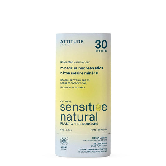 Attitude - Unscented Sunscreen for Sensitive Skin, 2.1 oz (Each) - Gentle Sun Protection