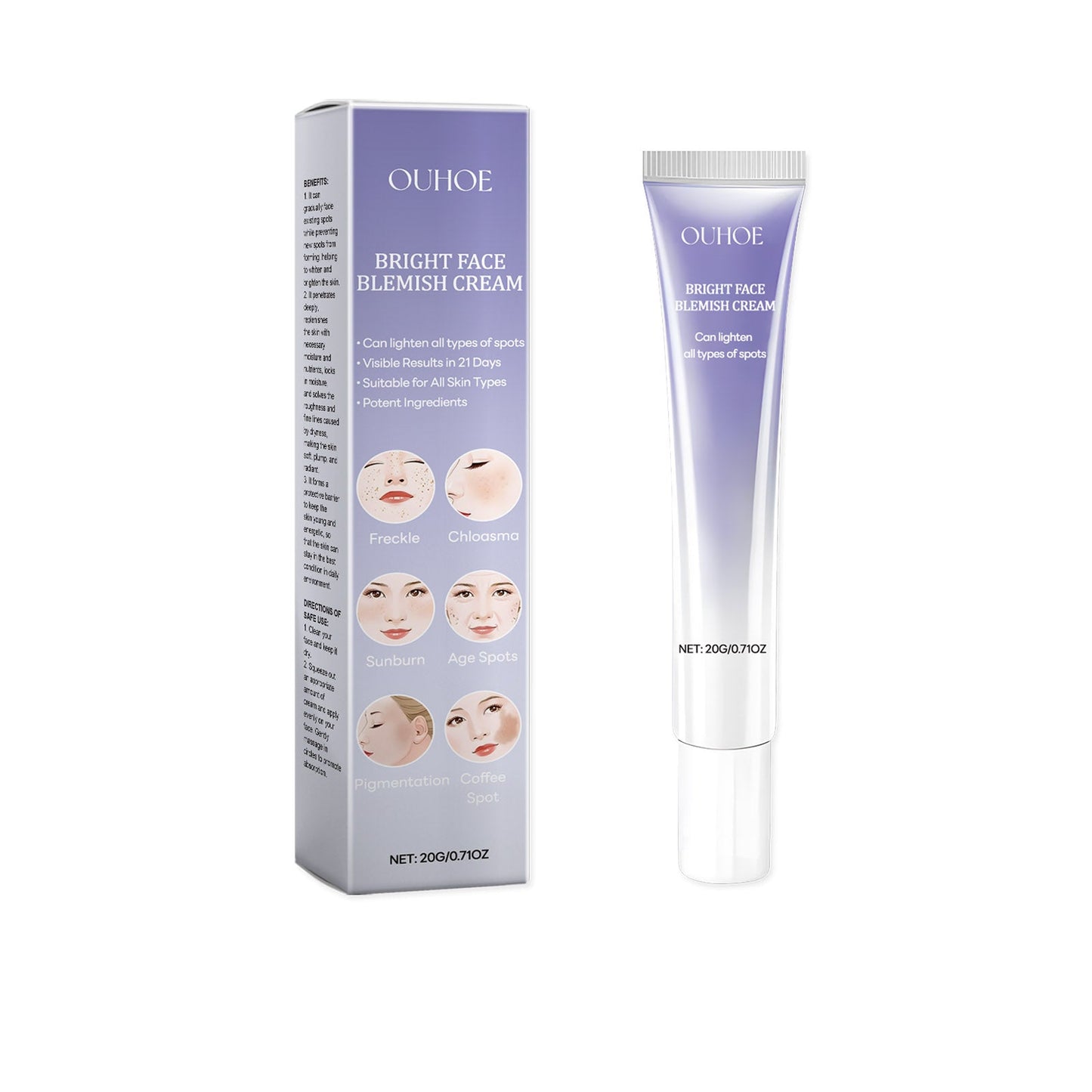 Ouhoe Facial Spot Remover, Hydra Nourishing Moisturizing Moisturizing And Smoothing Skin Skin Care Cream