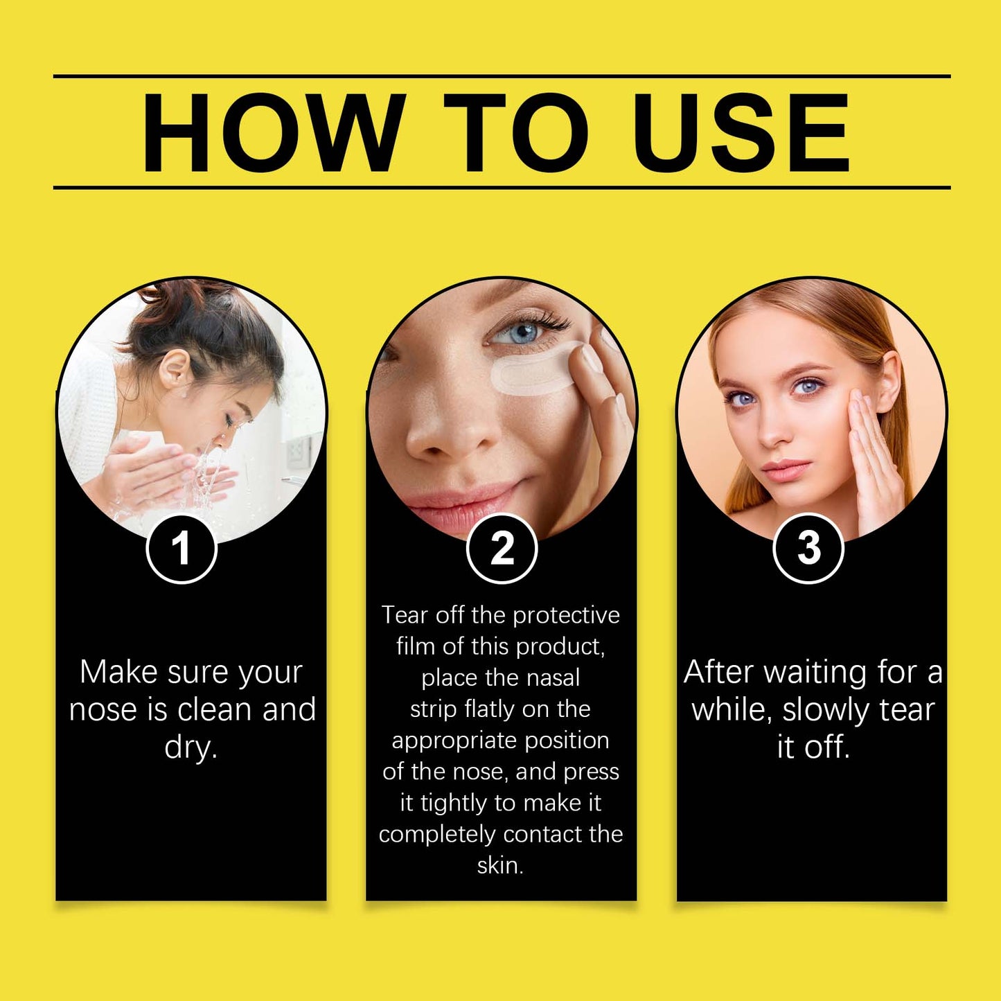 Hoygi Hydrocolloid Nose Patch, Hydrocolloid Invisible Concealer To Remove Blackheads And Acne Facial Pore Cleaning Nose Patch