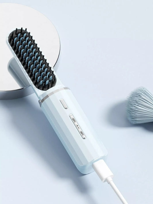 Portable Heated Hair Straightening Comb