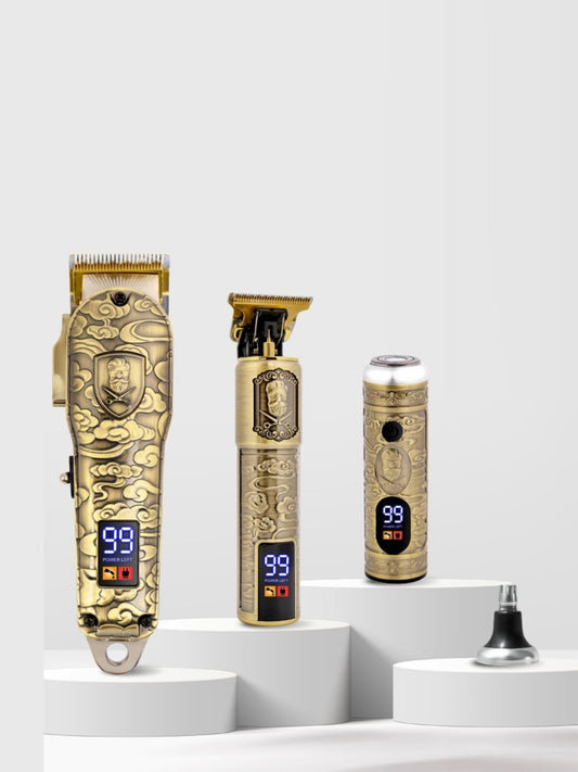 Vintage Engraved Cordless Hair Clipper