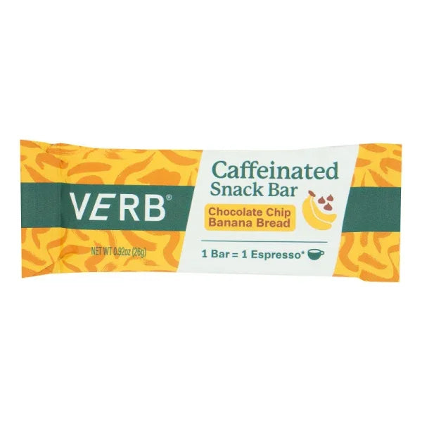 Verb Energy Bars, Chip Banana Bread, 16-Pack of .92 oz