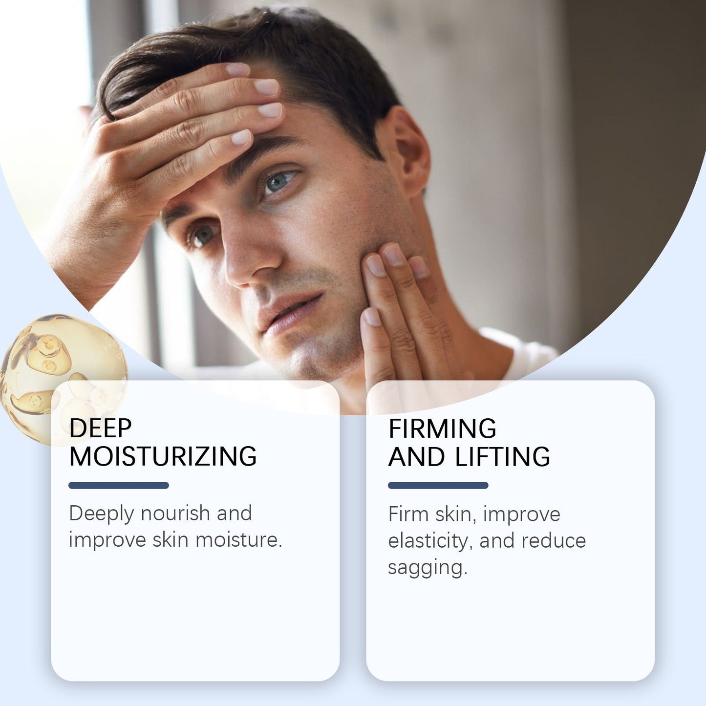 East Moon Men's Firming Toner, Surface Moisturizes And Hydrates Skin Care To Improve Fine Line Skin Care