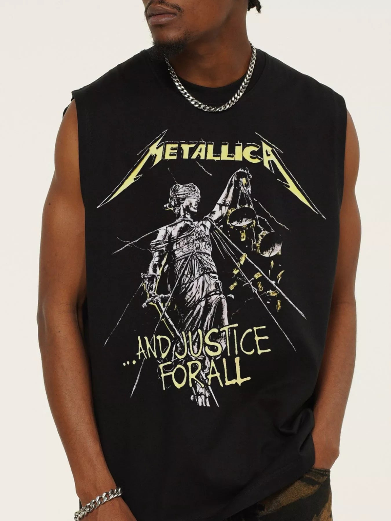 Men's Graphic Round Neck Tank Top