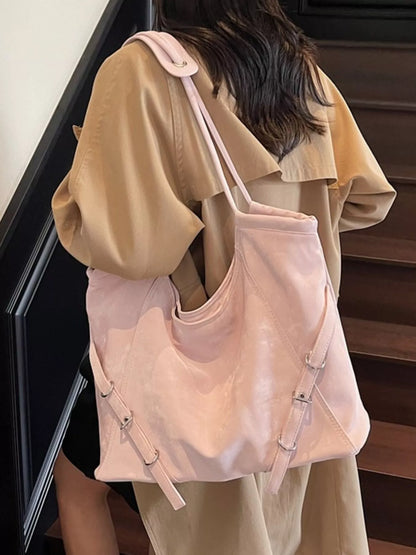 Faux Leather Tote Bag