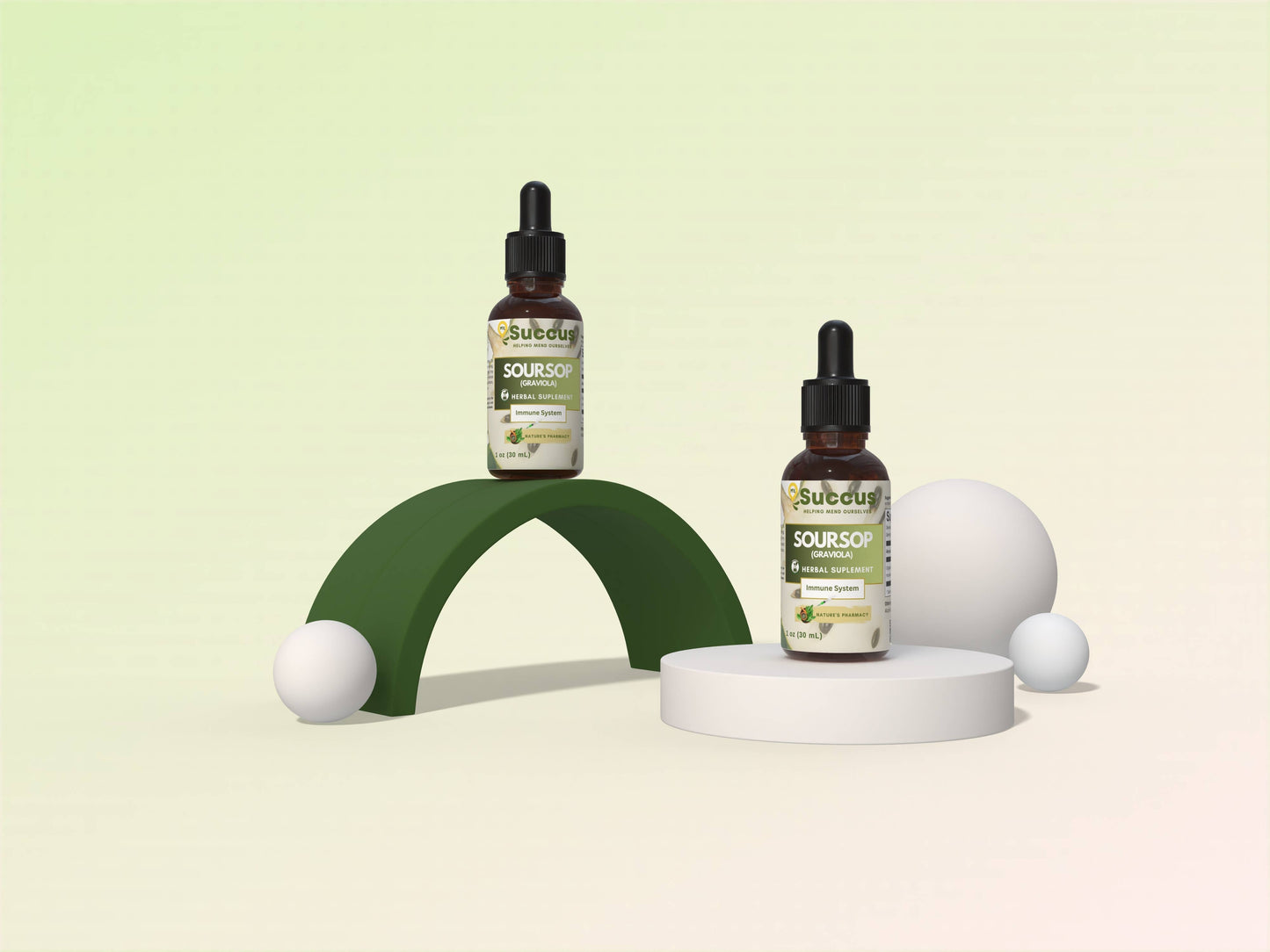 Soursop Tincture | Immune System (High Potency) | Alcohol Free | 1 fl oz