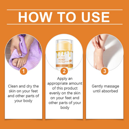 OceAura Honey Foot Moisturizing Anti-Crack Cream, Foot Moisturizing Repair Heel Body Skin Care Cream