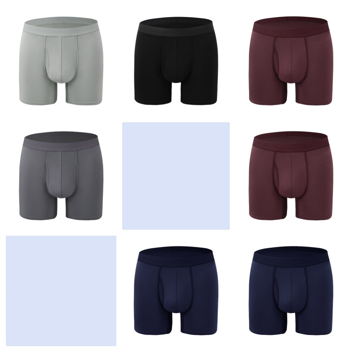 Extended Men's Underwear Bamboo Fiber Sports Breathable Mid Waist