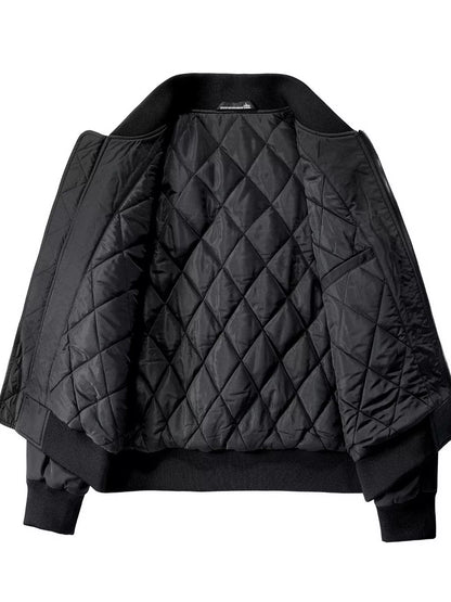 Men's Plus Size Classic Zip Up Bomber Jacket