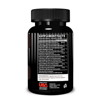 Shilajit Energy Support Capsules 60 Count Bottle Boost Immunity Natural Detox Support