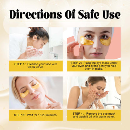 Hoygi Retinol Eye Mask, Collagen Moisturizing Repair Aloe Vera Moisturizing And Firming Eye Mask