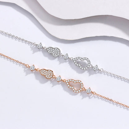 Zircon Gourd Adjustable Bracelet