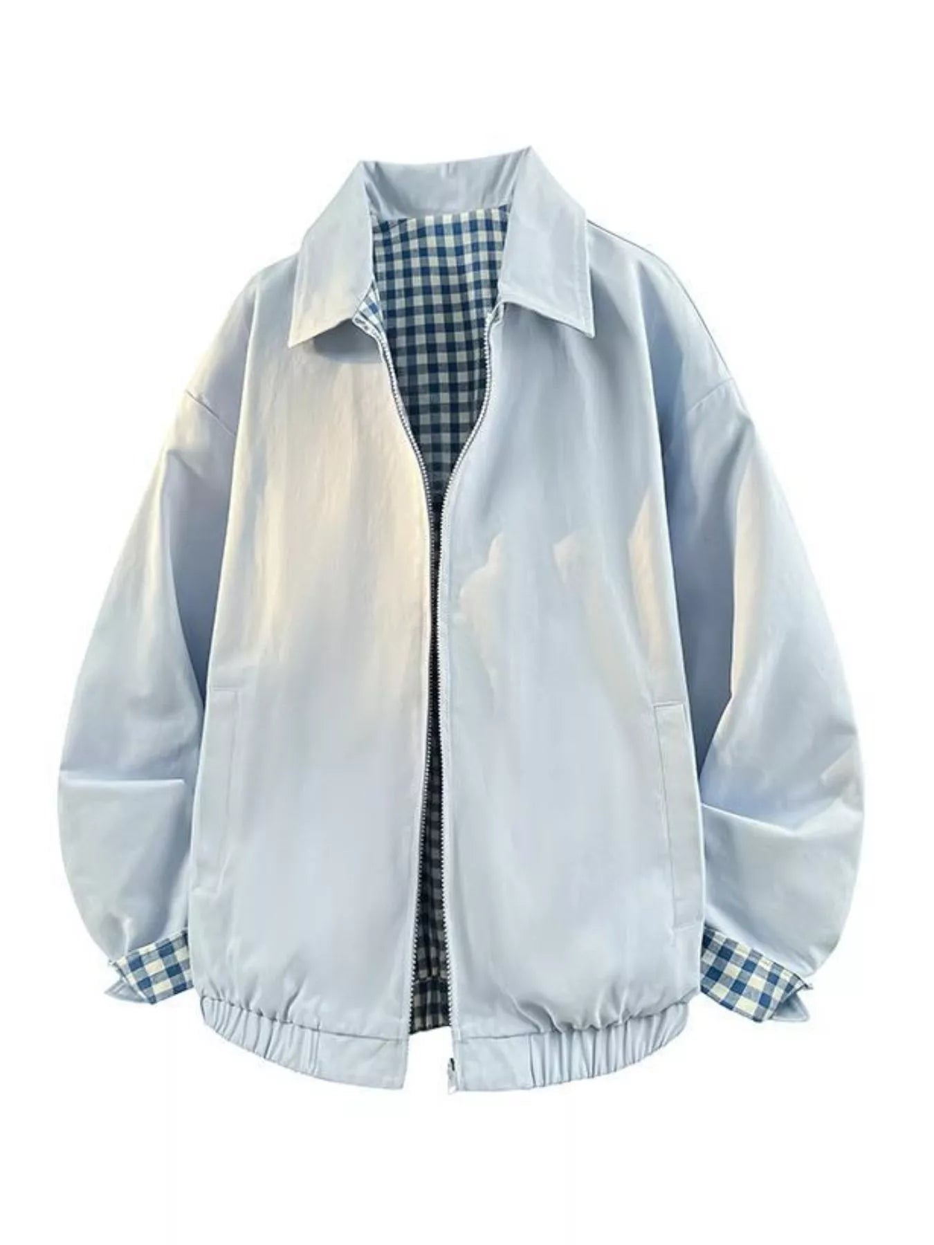 Men's Plaid Lined Lightweight Jacket