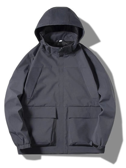 Men's Plus Size Hooded Windproof Outdoor  Jacket