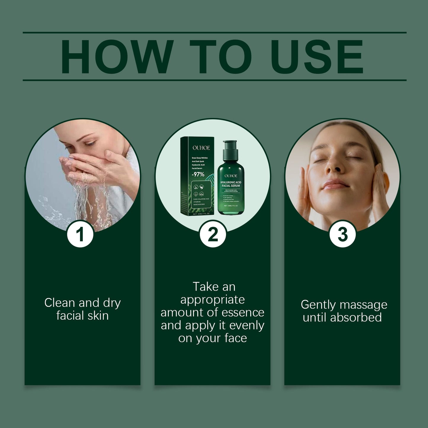 OUHOE  Facial Essence, Moisturizing And Moisturizing Skin Brightening Care Gentle Care Of Facial Skin