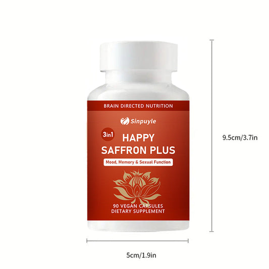 Saffron Supplements With Saffron Flower Extract, Curcumin & Zinc For Mood, Memory & Eye Health, Joint Supplements For Men Women