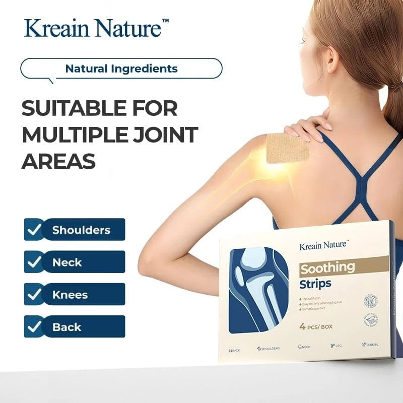 Kreain Nature 1 Soothing Strips Joint Patch Apply On Shoulders Arms Knees 4-Pack