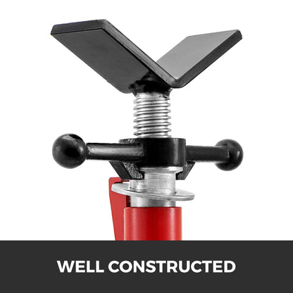 VEVOR V Head Pipe Stand Capacity, Adjustable Height Load Capacity, Portable Folding Pipe Stands, Carbon Steel Body More Durable