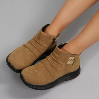 Round Toe Platform Boots