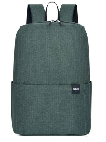 Solid Color Nylon Backpack Bag