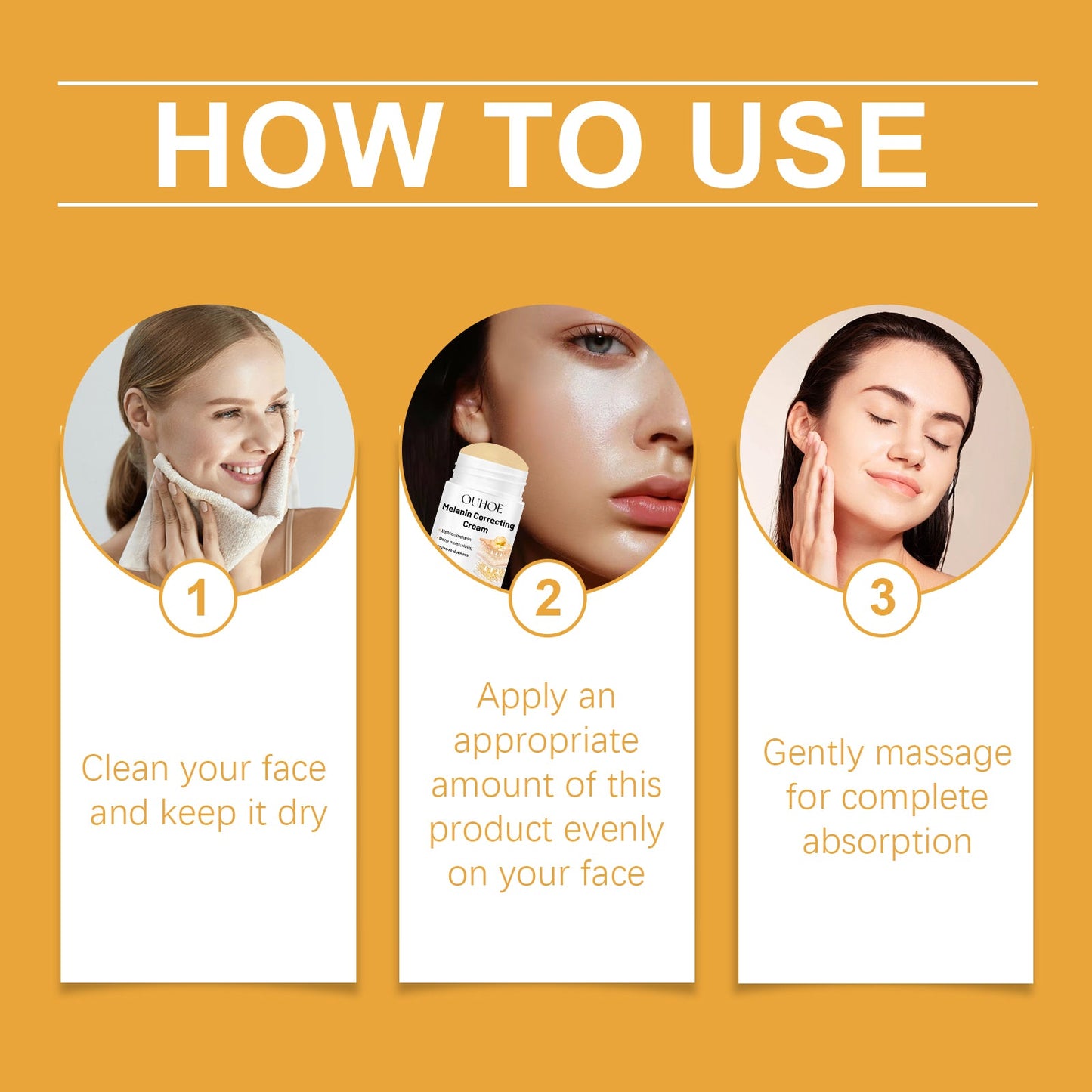 OUHOE Facial Skin Care Stick Repair, Tender, Firming, Brightening, Hydrating And Moisturizing Facial Skin Moisturizing And Beauty Stick