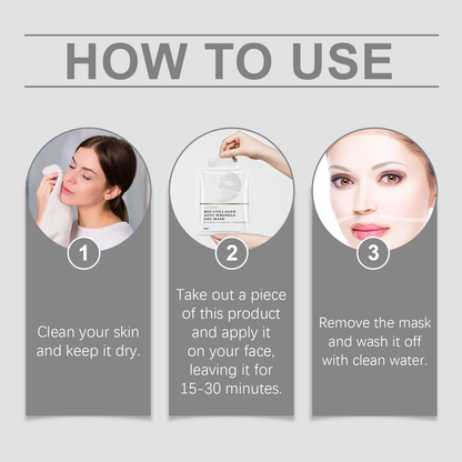 EELHOE Collagen Mask (Bag) Collagen Essence Gently Nourishes And Softens The Facial Skin, Hydrating And Moisturizing
