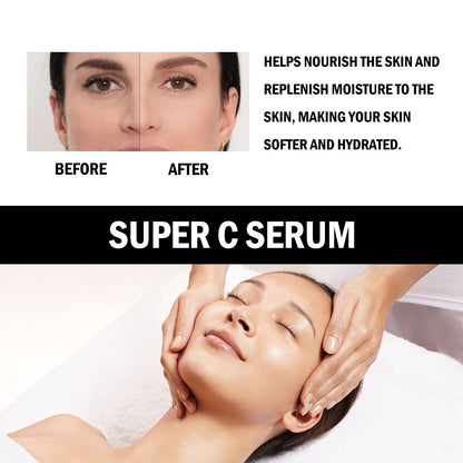 EELHOE Super C Serum, Refresh The White Skin Hydrating Moisture Soft Delicate Skin Essence