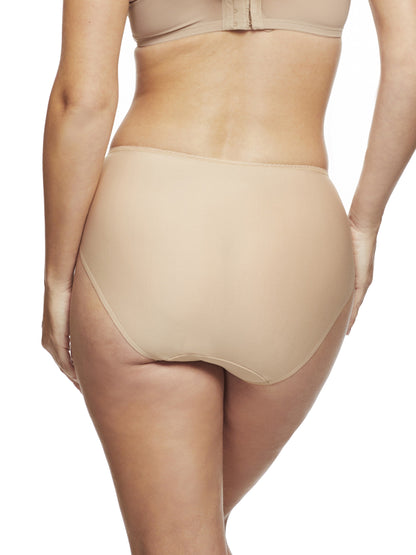 Lace Trim High-Cut Brief