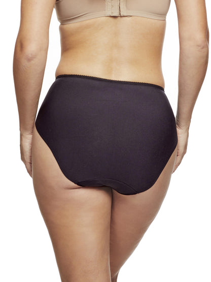 Lace Trim High-Cut Brief