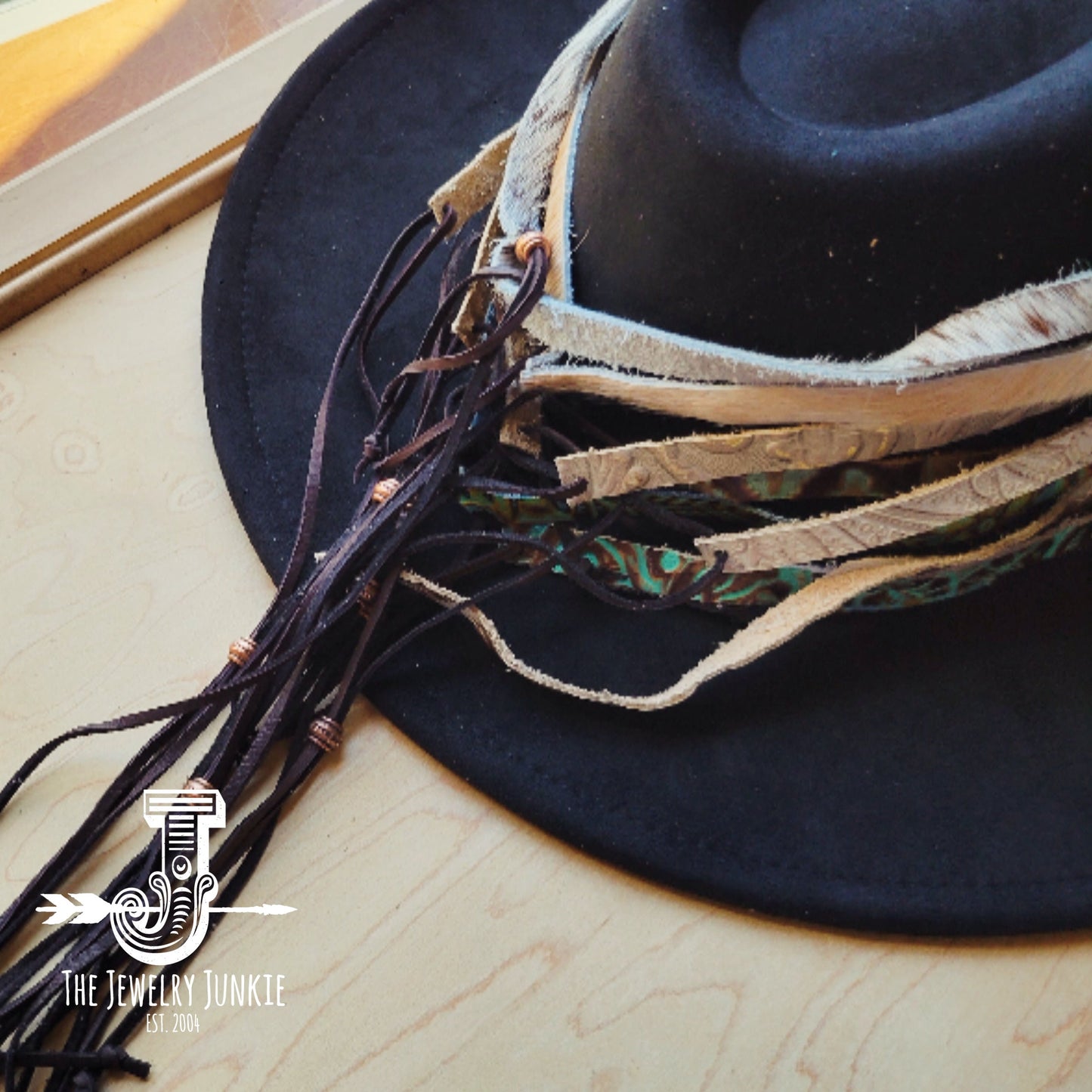 **Gilded Cowboy  Embossed Leather Hat Band Only 950m