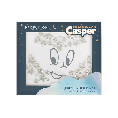 Casper the Friendly Ghost |  Cosmetic Bag & Glow in the Dark Face Gems