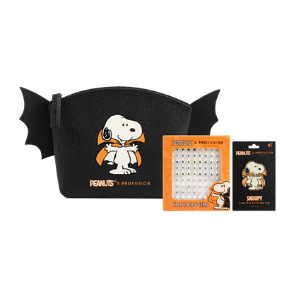 Peanuts Halloween | Count Snoopy Cosmetic Bag Set with Gems