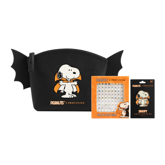 Peanuts Halloween | Count Snoopy Cosmetic Bag Set with Gems