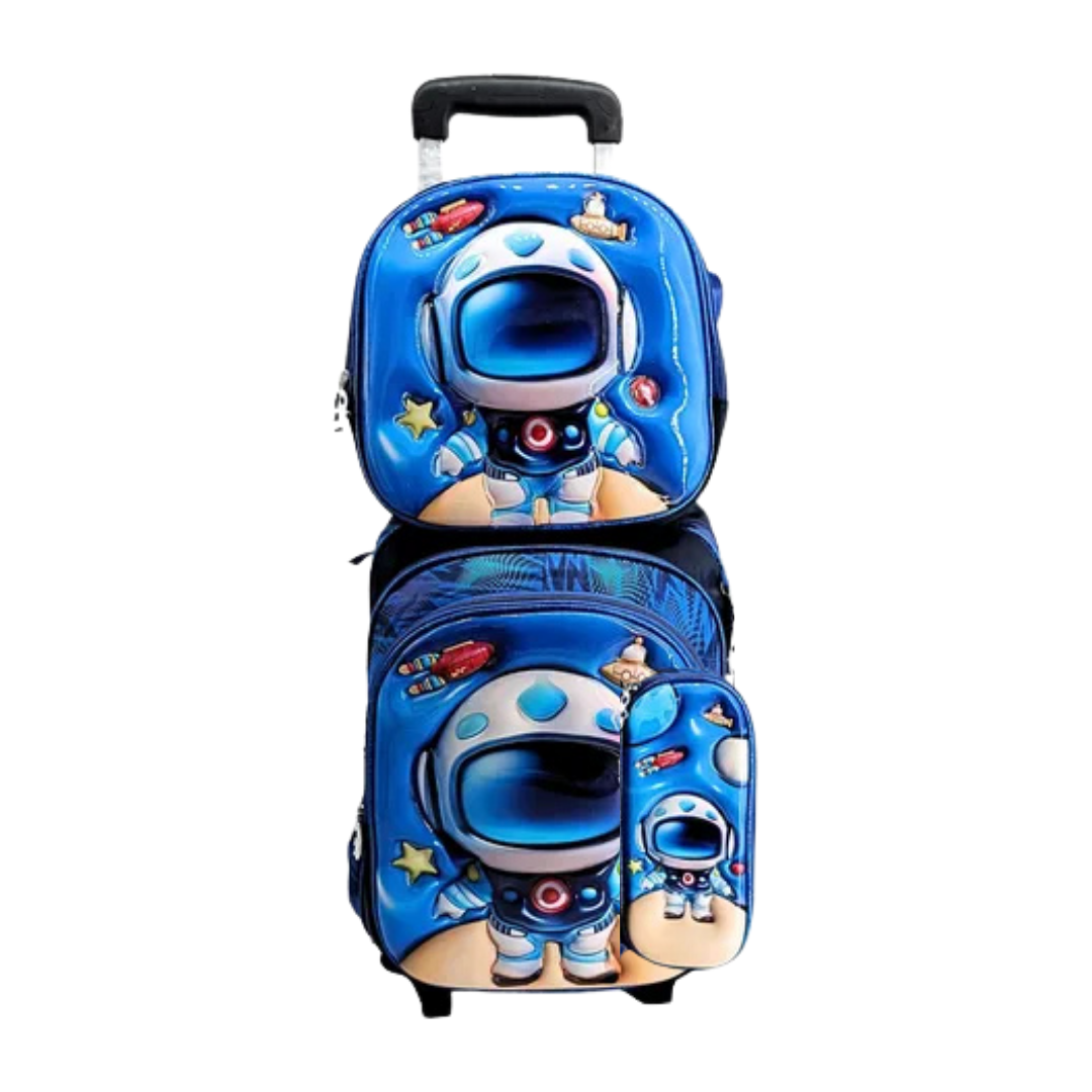 Set de Mochilas Infantiles Astronauta 4 Piezas (Tamaño Estándar)