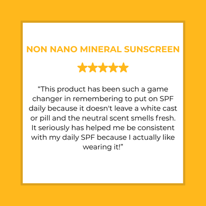 Non Nano Mineral Sunscreen