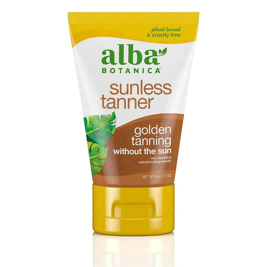 Alba Botanica - Very Emollient Sunless Golden Tanning Natural Formula - 4 Oz- Pack of 2