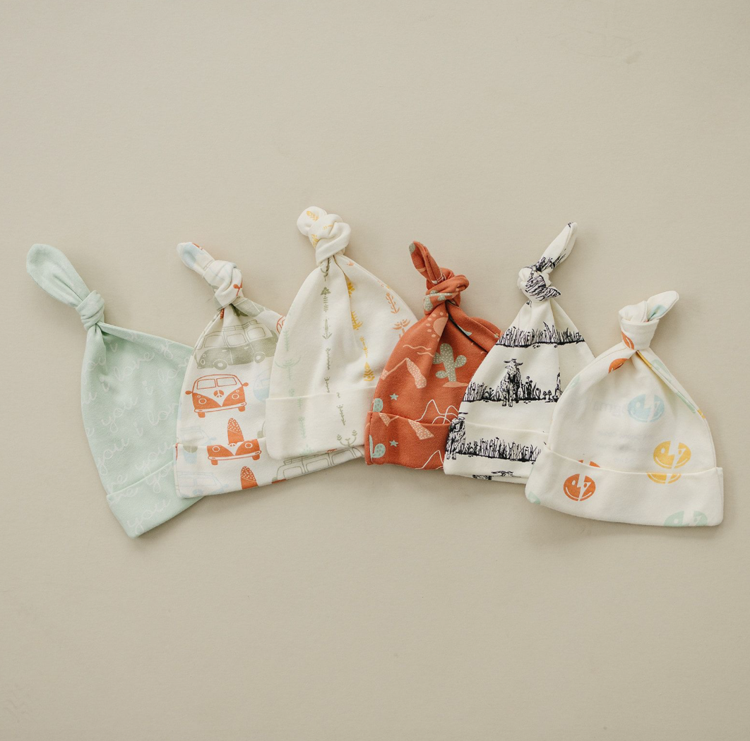 GOTS Certified Organic Cotton Hat - Vintage Busses