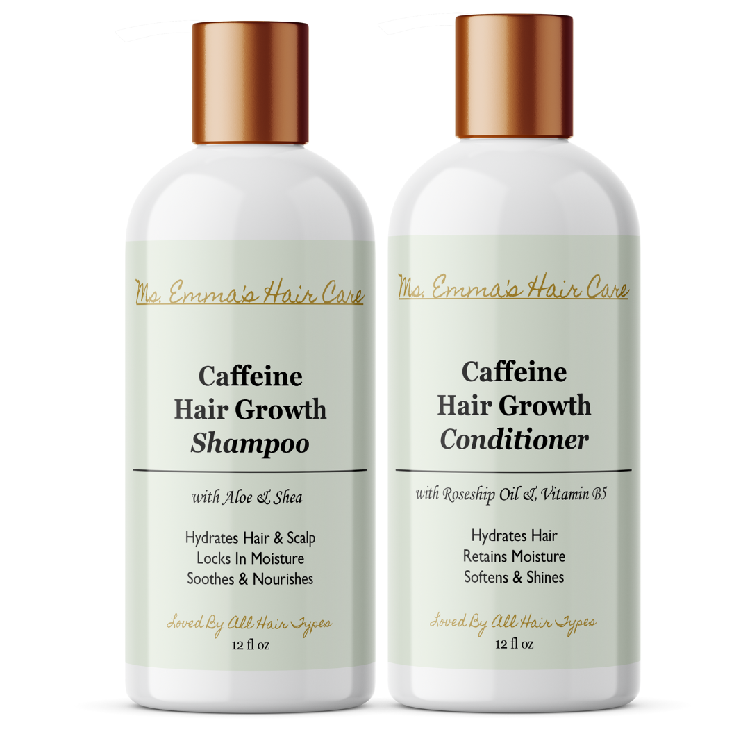 12 oz CAFFEINE HAIR GROWTH SHAMPOO AND CONDITIONER