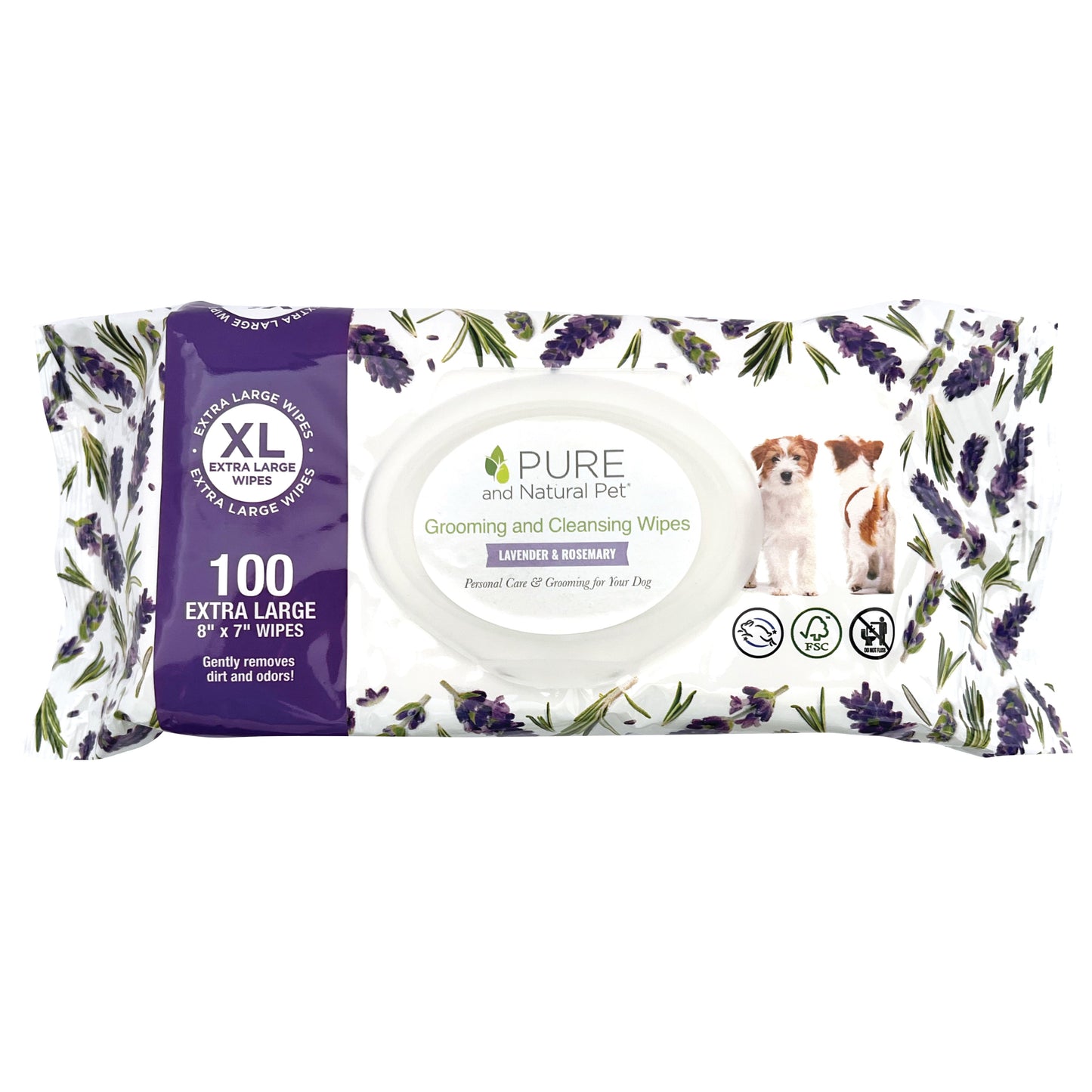 Grooming and Cleansing Wipes (Lavender and Rosemary)