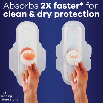 Always Ultra Thin Size 4 Overnight Pads With Wings, Unscented