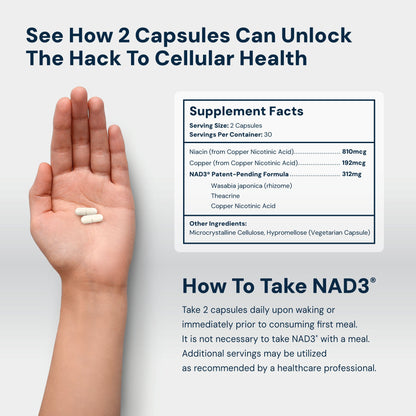 NAD3® 60 - All Natural NAD+ Booster™