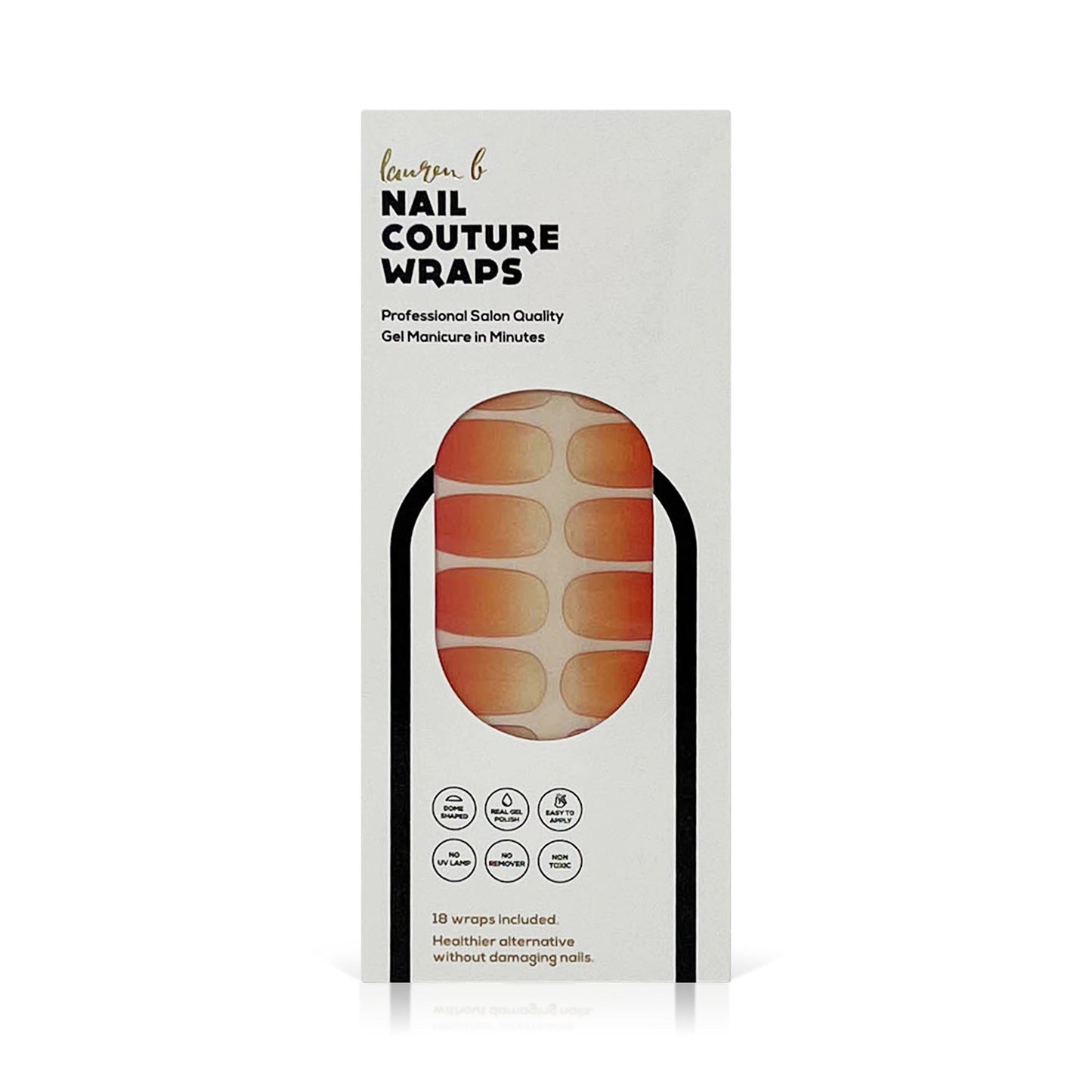 Apricot Gradient Gel Nail Wrap